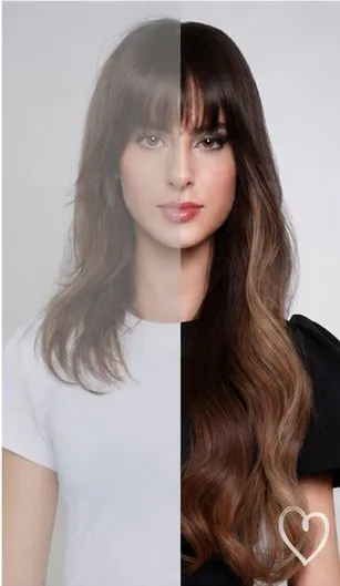 Hair extensions before & after — real human hair
